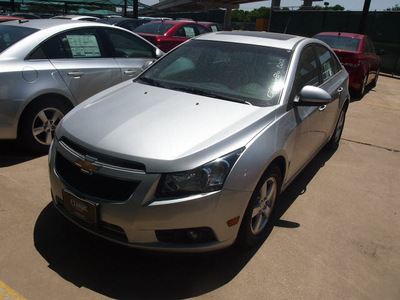 chevrolet cruze 2012 silver ice sedan lt gasoline 4 cylinders front wheel drive not specified 76051