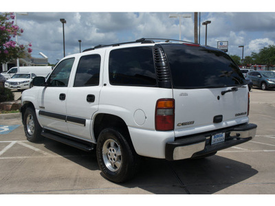 chevrolet tahoe 2002 white suv ls flex fuel 8 cylinders rear wheel drive automatic 77566