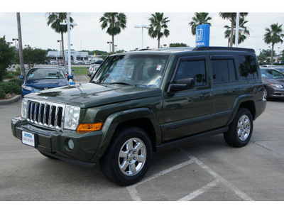 jeep commander 2007 green suv sport gasoline 6 cylinders rear wheel drive shiftable automatic 77566