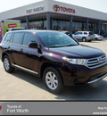 toyota highlander 2012 dk  red suv 6 cylinders automatic 76116