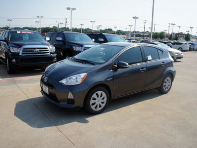 toyota prius c 2012 gray hatchback one 4 cylinders automatic 76116