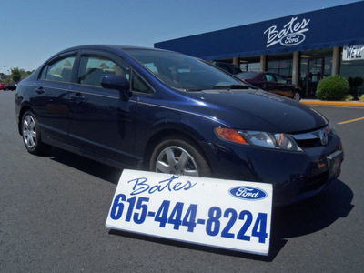 honda civic 2006 blue sedan lx gasoline 4 cylinders front wheel drive not specified 37087