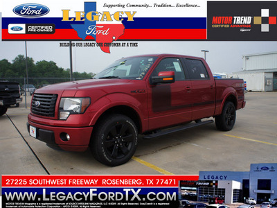 ford f 150 2012 red fx2 flex fuel 8 cylinders 2 wheel drive automatic 77471