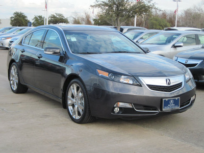 acura tl 2012 dk  gray sedan sh awd w advance gasoline 6 cylinders all whee drive automatic with overdrive 77074