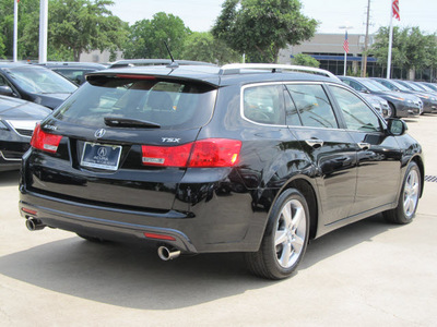 acura tsx sport wagon 2012 black wagon w tech gasoline 4 cylinders front wheel drive automatic with overdrive 77074