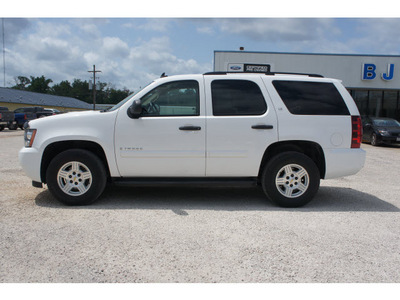 chevrolet tahoe 2008 white suv ls flex fuel 8 cylinders 2 wheel drive automatic 77575