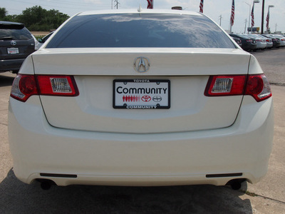 acura tsx 2010 white sedan gasoline 4 cylinders front wheel drive 5 speed automatic 77521