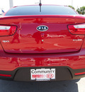 kia rio 2013 red sedan ex gasoline 4 cylinders front wheel drive 6 speed automatic 77521