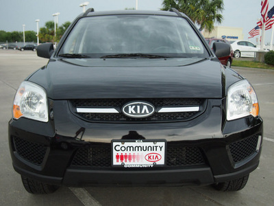 kia sportage 2010 black suv lx gasoline 6 cylinders 4 wheel drive shiftable automatic 77521
