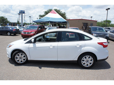 ford focus 2012 white sedan se flex fuel 4 cylinders front wheel drive automatic 78539