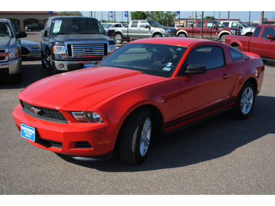 ford mustang 2012 red coupe v6 gasoline 6 cylinders rear wheel drive automatic 78539