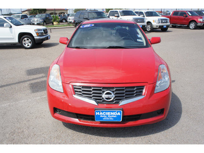 nissan altima 2009 red coupe 2 5 s gasoline 4 cylinders front wheel drive automatic 78539