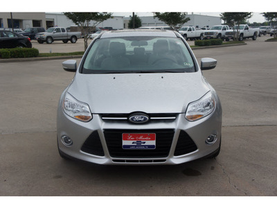 ford focus 2012 silver sedan sel flex fuel 4 cylinders front wheel drive shiftable automatic 77566