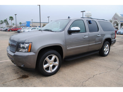 chevrolet suburban 2012 steel gray suv ltz 1500 flex fuel 8 cylinders 2 wheel drive automatic with overdrive 77566