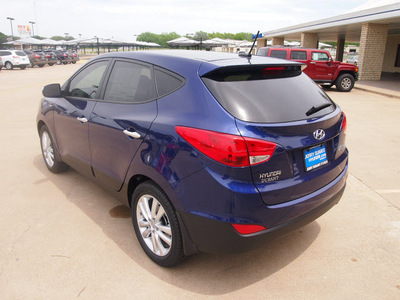 hyundai tucson 2012 blue limited gasoline 4 cylinders front wheel drive automatic 76049