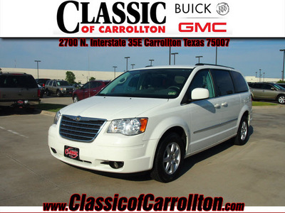 chrysler town and country 2010 white van touring gasoline 6 cylinders front wheel drive automatic 75007