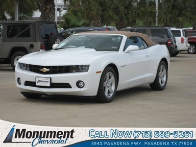 chevrolet camaro 2012 white lt convertible gasoline 6 cylinders rear wheel drive automatic 77503