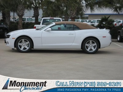 chevrolet camaro 2012 white lt convertible gasoline 6 cylinders rear wheel drive automatic 77503