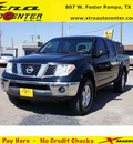 nissan frontier 2007 black se gasoline 6 cylinders 4 wheel drive automatic 79065