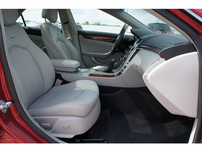 cadillac cts 2012 red sedan 3 0l luxury gasoline 6 cylinders rear wheel drive automatic 77094