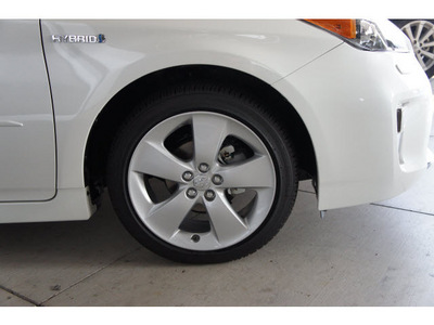 toyota prius 2012 white hatchback five hybrid 4 cylinders front wheel drive automatic 77469