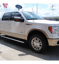 ford f 150 2012 white lariat gasoline 6 cylinders 4 wheel drive automatic 77074