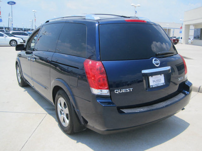 nissan quest 2009 blue van gasoline 6 cylinders front wheel drive automatic 77578