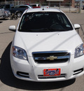 chevrolet aveo 2010 white sedan ls gasoline 4 cylinders front wheel drive automatic 79936