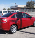 ford focus 2010 red sedan se gasoline 4 cylinders front wheel drive automatic 79936