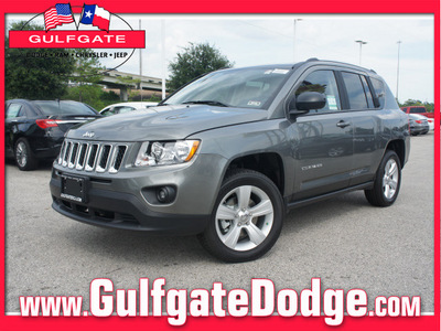 jeep compass 2012 gray suv sport gasoline 4 cylinders 2 wheel drive automatic 77017