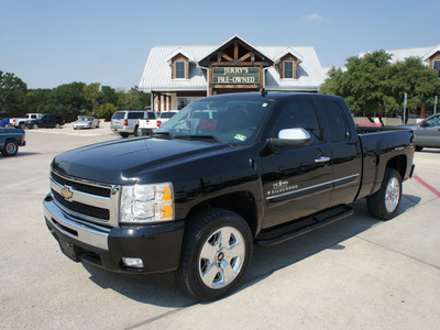 chevrolet silverado 1500 2009 black pickup truck lt flex fuel 8 cylinders 2 wheel drive automatic 76087