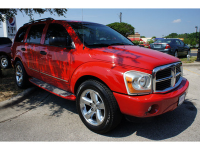 dodge durango 2005 red suv limited gasoline 8 cylinders rear wheel drive automatic 78748
