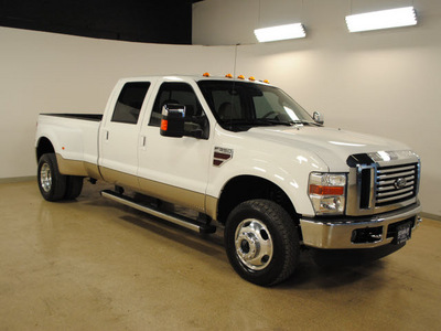 ford f 350 super duty 2010 white lariat diesel 8 cylinders 4 wheel drive automatic 75219