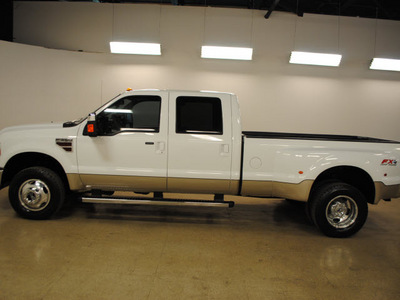 ford f 350 super duty 2010 white lariat diesel 8 cylinders 4 wheel drive automatic 75219