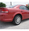 chrysler sebring 2006 red sedan gasoline 4 cylinders front wheel drive automatic 77087