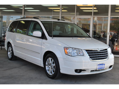 chrysler town and country 2008 white van touring gasoline 6 cylinders front wheel drive automatic 78216