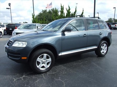 volkswagen touareg 2005 gray suv v6 gasoline 6 cylinders all whee drive automatic 77074