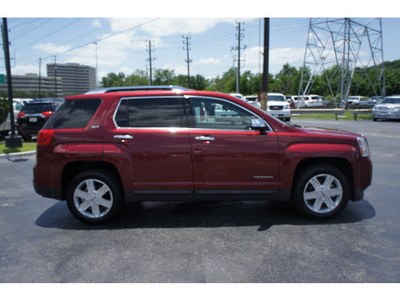 gmc terrain 2011 red suv slt 2 gasoline 4 cylinders front wheel drive shiftable automatic 77074