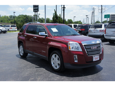 gmc terrain 2011 red suv slt 2 gasoline 4 cylinders front wheel drive shiftable automatic 77074
