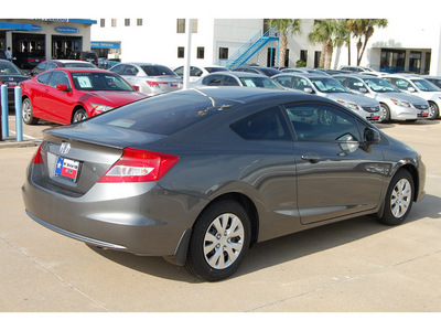 honda civic 2012 dk  gray coupe lx gasoline 4 cylinders front wheel drive automatic with overdrive 77034