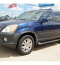 honda cr v 2005 dk  blue suv ex gasoline 4 cylinders all whee drive automatic 77034