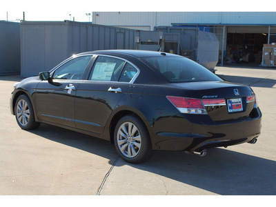 honda accord 2012 black sedan ex l v6 gasoline 6 cylinders front wheel drive automatic with overdrive 77034