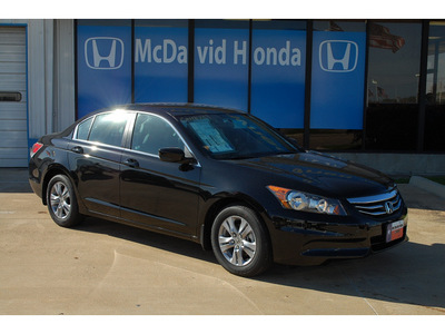 honda accord 2012 black sedan se gasoline 4 cylinders front wheel drive automatic with overdrive 77034