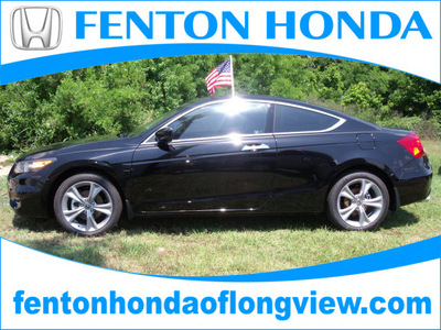 honda accord 2012 black coupe ex l v6 gasoline 6 cylinders front wheel drive automatic 75606