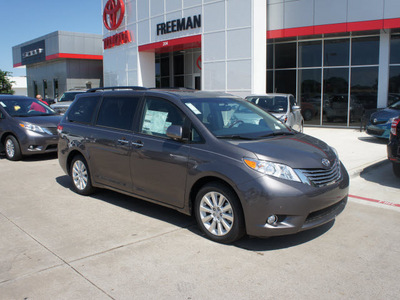 toyota sienna 2012 dk  gray van limited gasoline 6 cylinders front wheel drive 6 speed automatic 76053