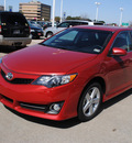 toyota camry 2012 red sedan se gasoline 4 cylinders front wheel drive automatic 76053