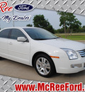 ford fusion 2008 white sedan sel gasoline 6 cylinders front wheel drive automatic with overdrive 77539