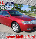 lincoln mkz 2009 red sedan gasoline 6 cylinders front wheel drive automatic with overdrive 77539