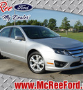 ford fusion 2012 silver sedan se gasoline 4 cylinders front wheel drive 6 speed automatic 77539