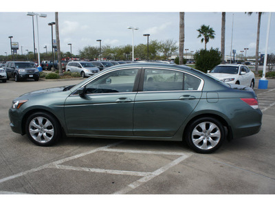 honda accord 2009 lt  green sedan ex l w navi gasoline 4 cylinders front wheel drive automatic with overdrive 77566